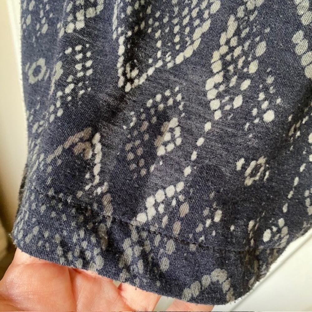 Rebecca Taylor Top Short‎ Sleeve Snakeskin Print Semi-Sheer Tee Women's Medium - Picture 6 of 10